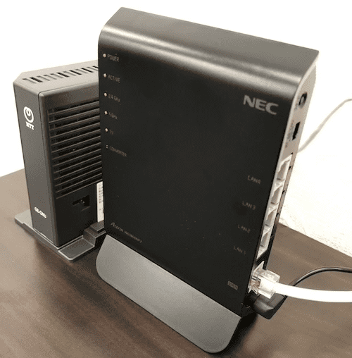 ドコモ光で使用中のルーター