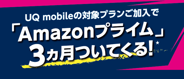 Amazonプライム3カ月がついてくる